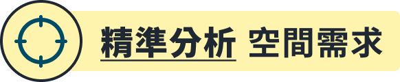 精準分析 空間需求
