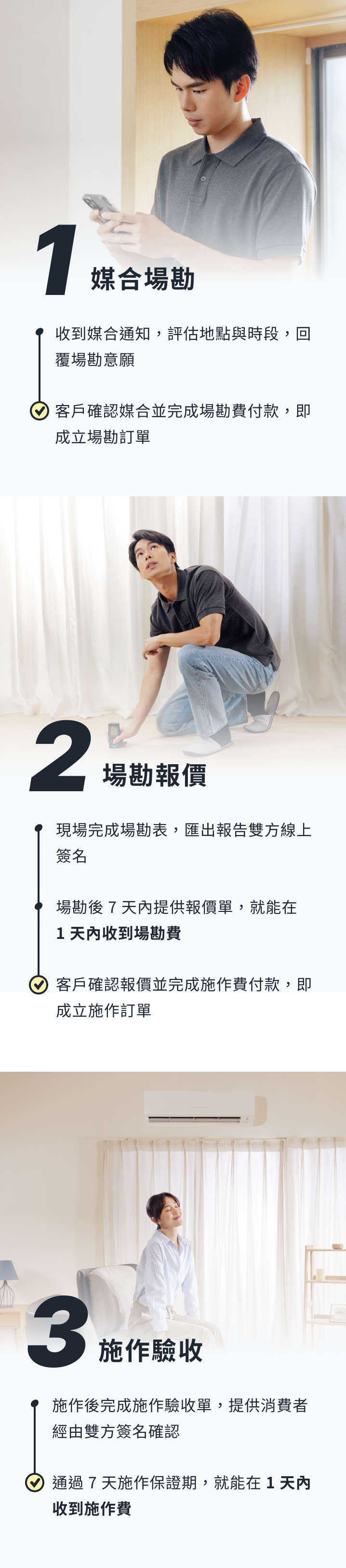 三階段完成接單施作說明